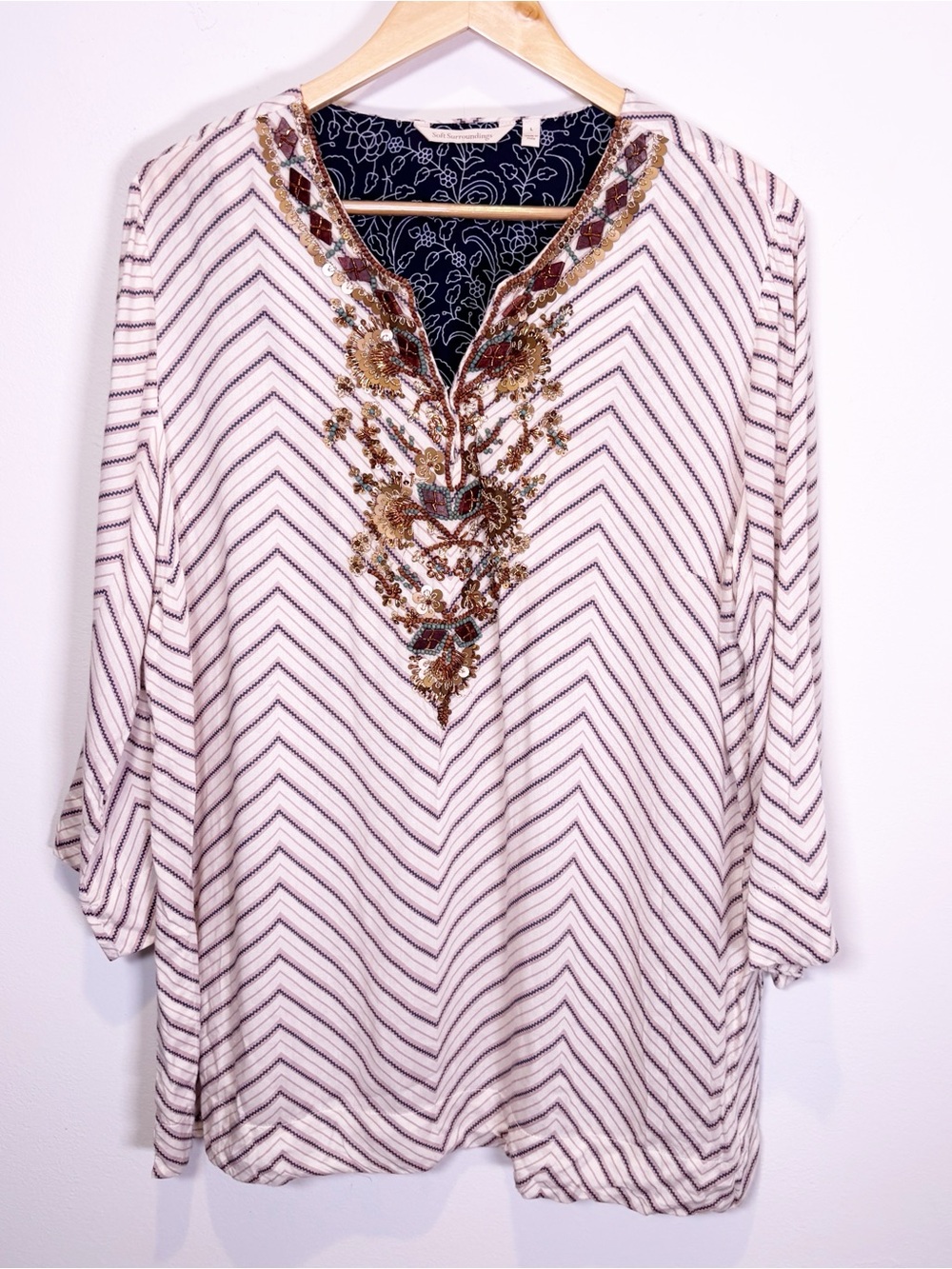 Soft Surroundings Beaded Tunic
